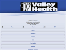 Tablet Screenshot of myvalleyhealth.com